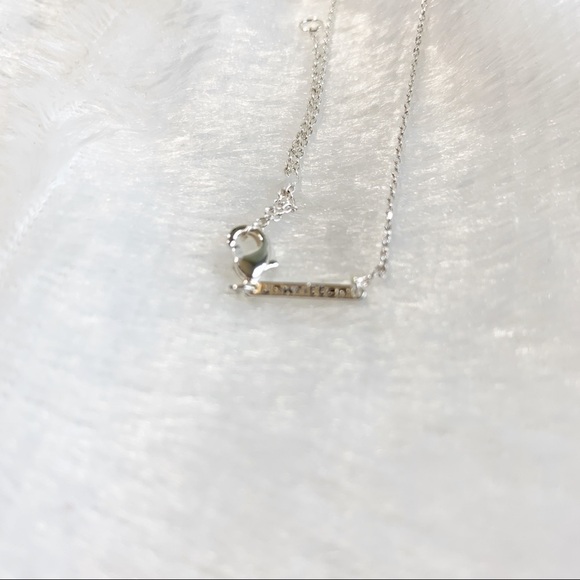 New without tags Unwritten xo silver necklace - Picture 4 of 4